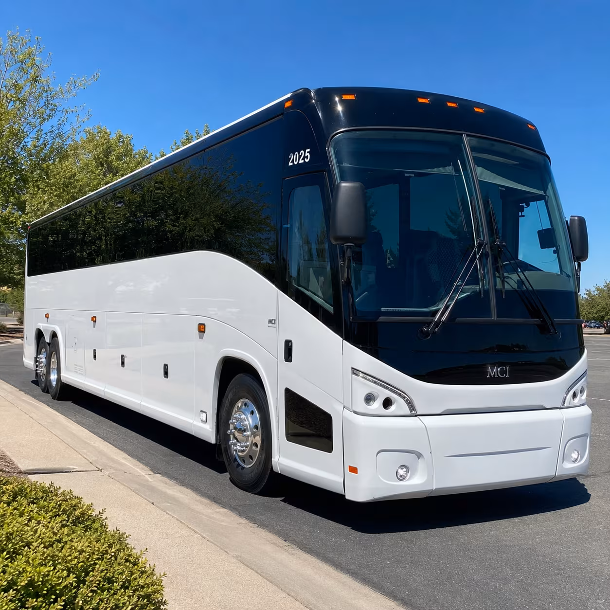 bryan comfortable charter buses for government military personnel