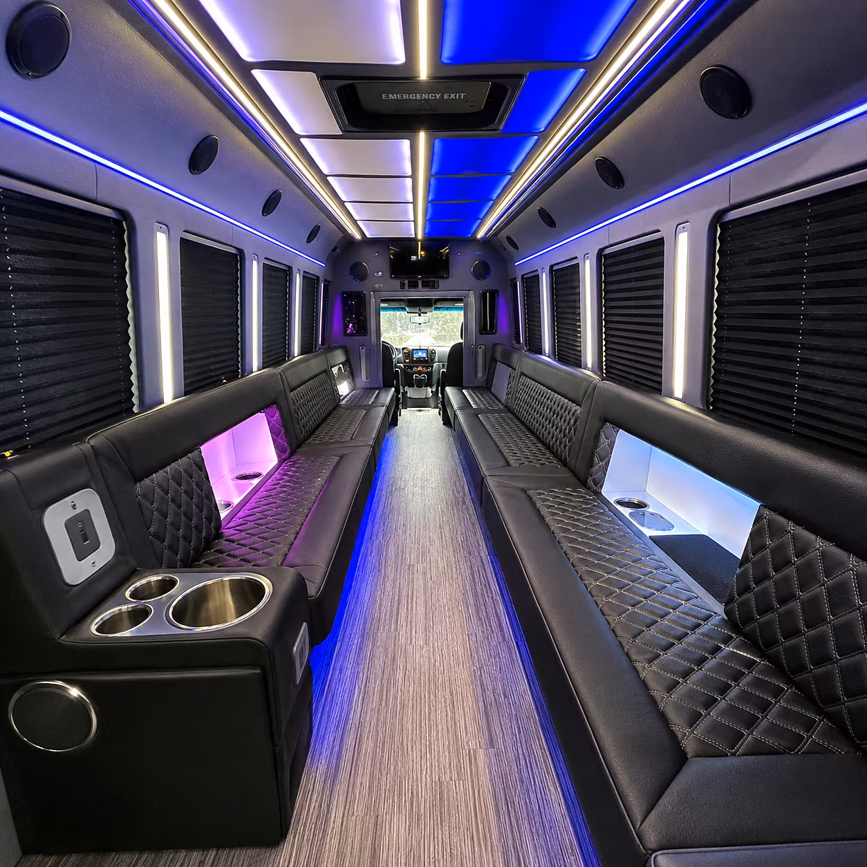 find temple holiday party bus rental