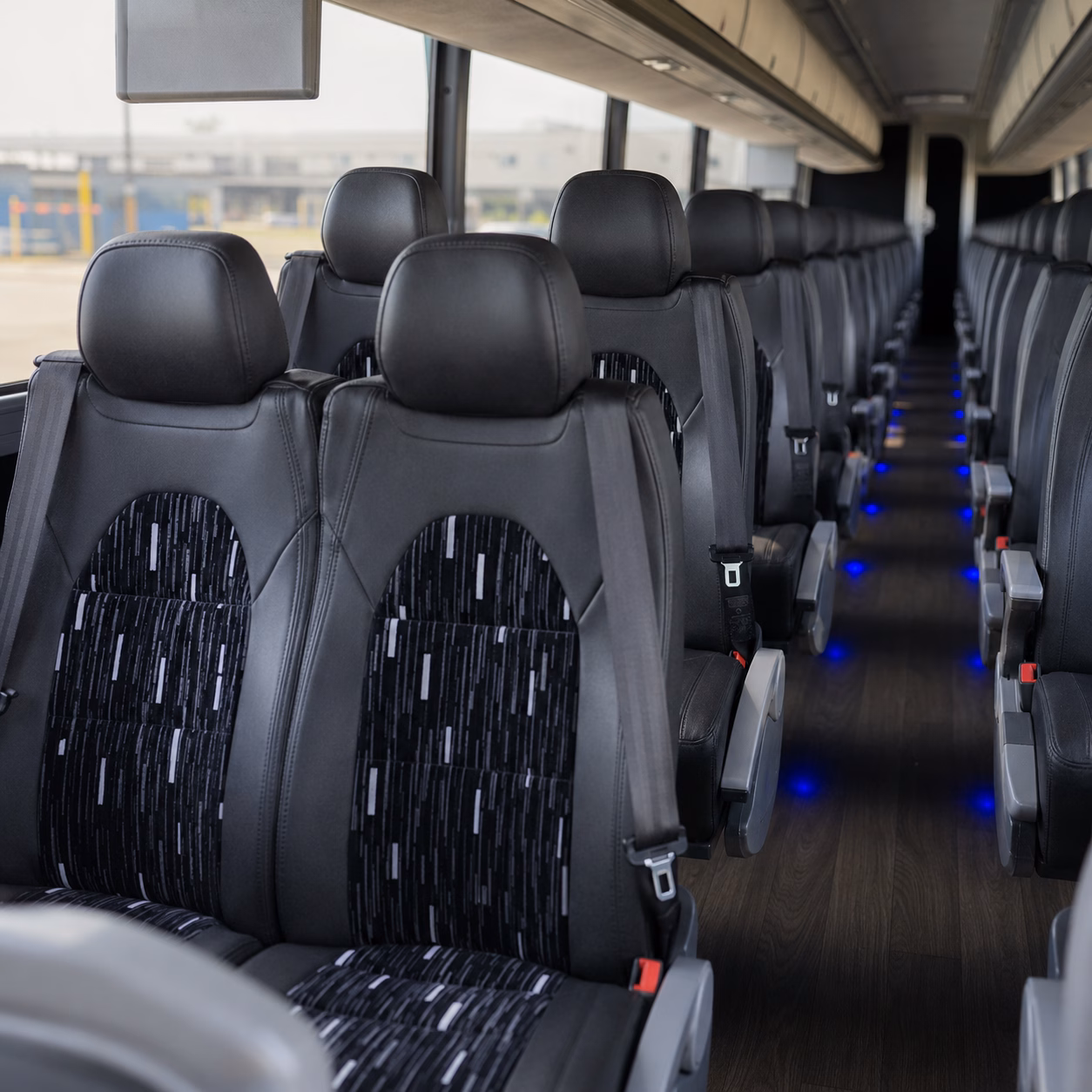 round rock event transportation on a private charter bus