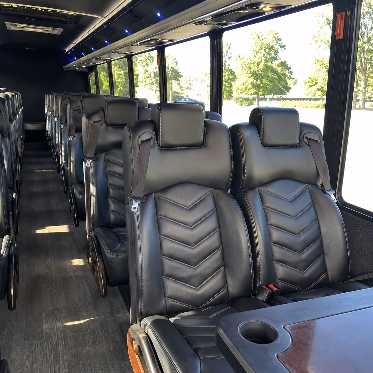 san marcos bring your team and fan group to the game in one charter bus