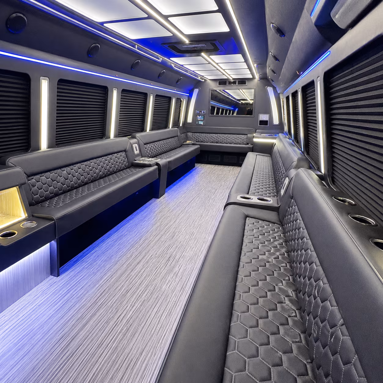 temple party bus rentals inside