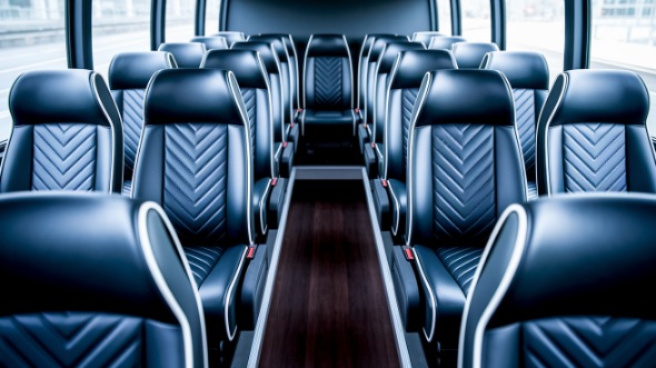 15 passenger minibus inside temple