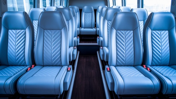 35 passenger minibus inside georgetown