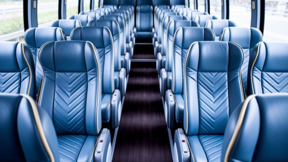 50 passenger charter bus interior temple