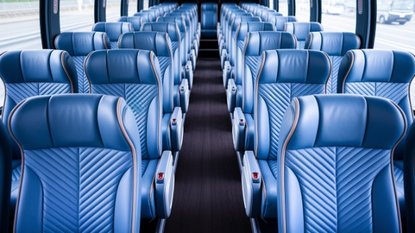 54 passenger charter bus interior temple