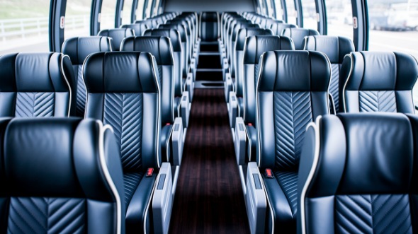 54 passenger charter bus rental temple