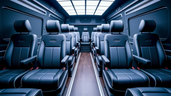 sprinter van with driver interior temple