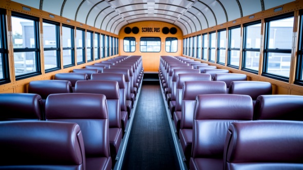 temple school bus rental inside